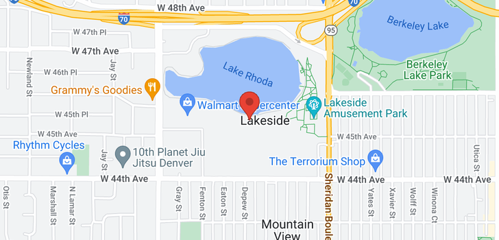 map of 20 LAKESIDE Drive